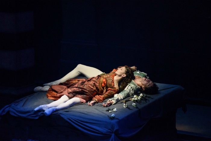 image of Alina Cojocaru and Isaac Hernandez in Romeo and Juliet. Image courtesy Bill Cooper. English National Ballet.