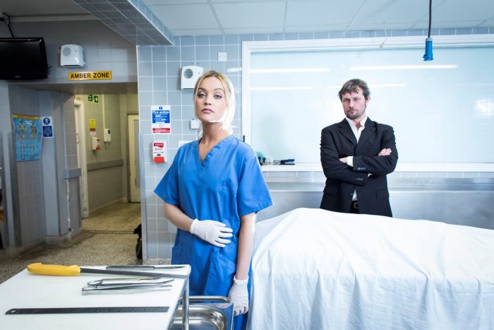 image of Bill Ward and Laura Whitmore who star in Not Dead Enough at Manchester's Opera House