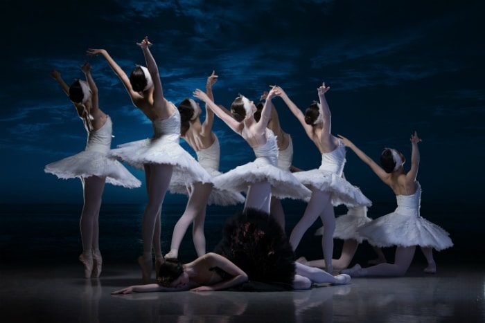 English National Ballet School students in My First Ballet Swan Lake image courtesy ASH