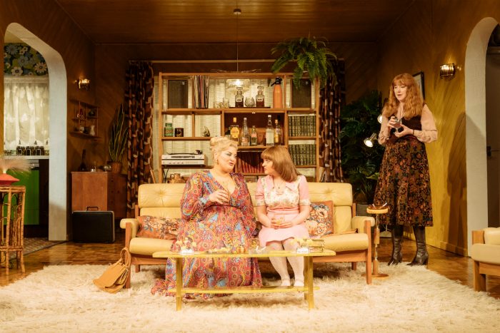 Jodie Prenger, Vicky Binns and Rose Keegan star in Abigail's Party at Manchester Opera House