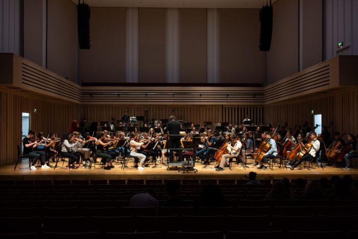 Chethams Symphony Orchestra rehearsal at the Bridgewater Hall